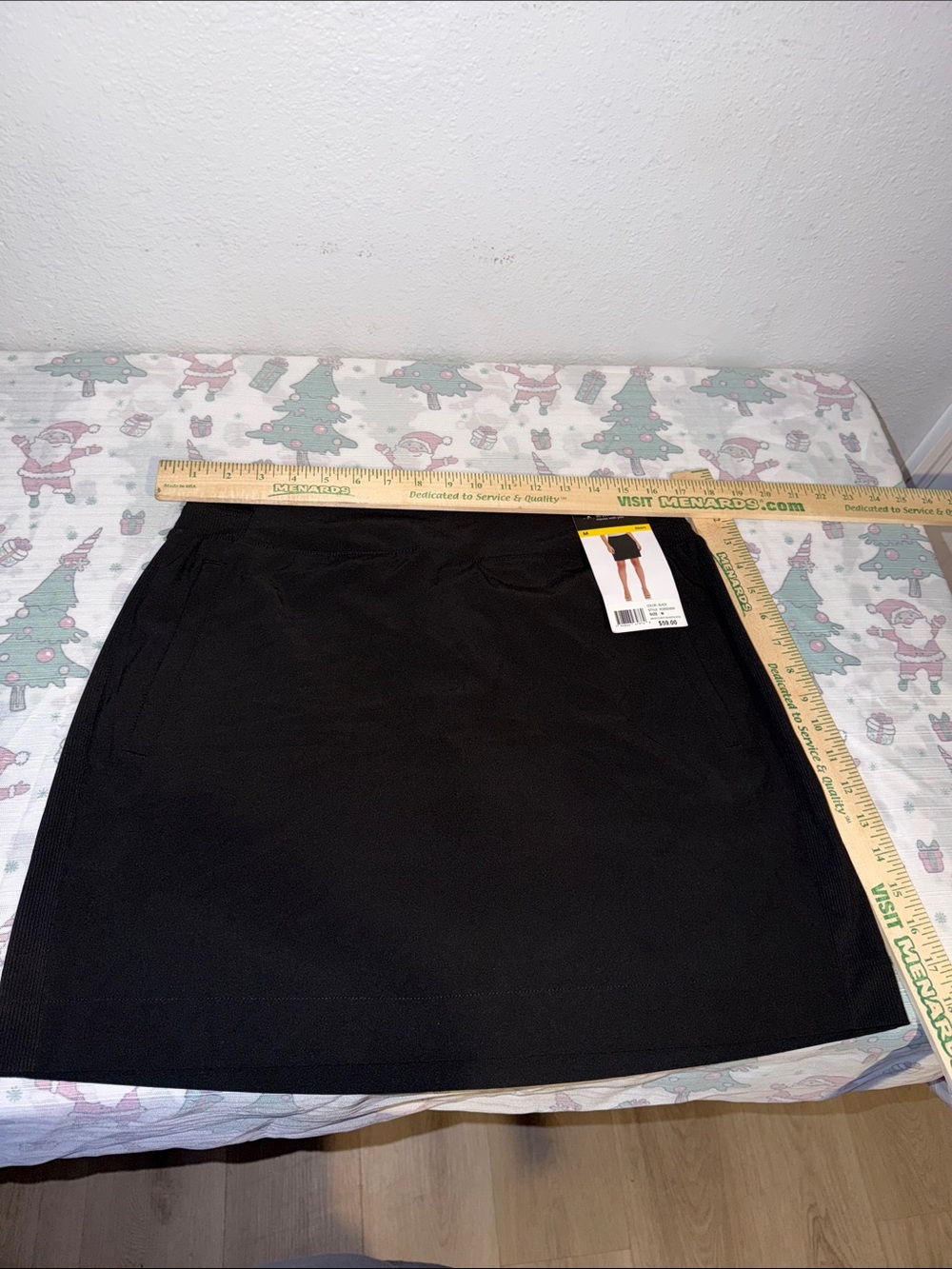 Classic Black Mini Skirt — Women's Stretch A-Line